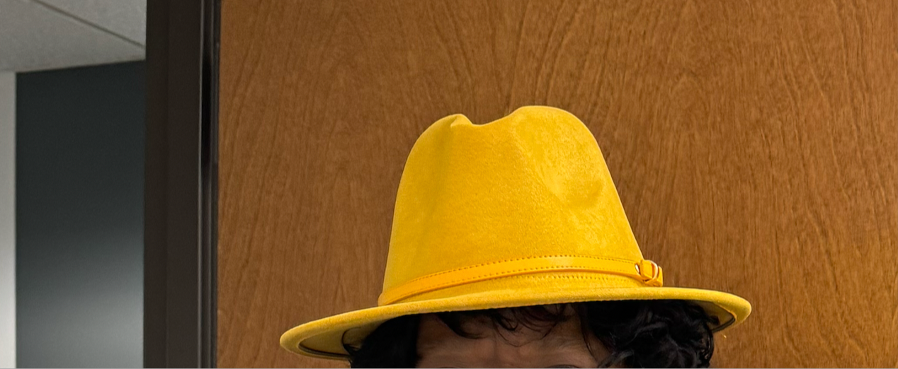 Gold Fedora Hat