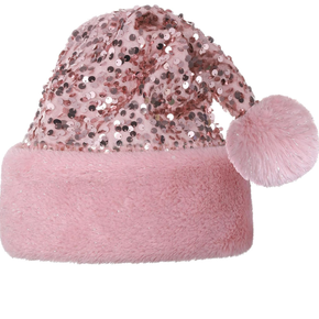 Pink BLING Santa Cap