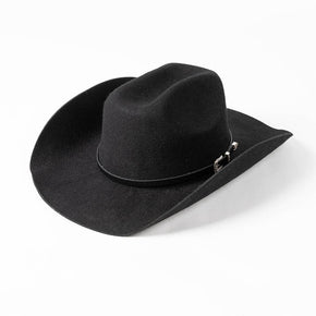 Black Cowboy Dallas Hold’em Hats (UnBranded) - No Logo