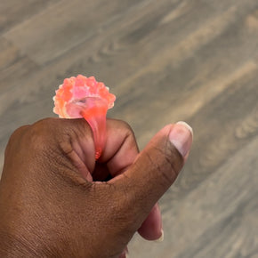 Pink Glow-In-the-Dark Ring + Glow Stick Bundle