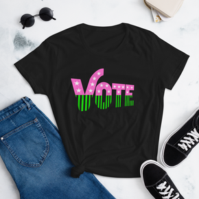 GR - VOTE 2023 - VOTE Pink Green (Black) TShirt