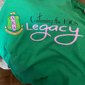 AKA Legacy TShirt FITTED (Green)